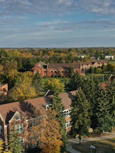 Ariel view of campus