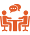 Icon depicting a meeting