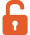 Icon of an open lock