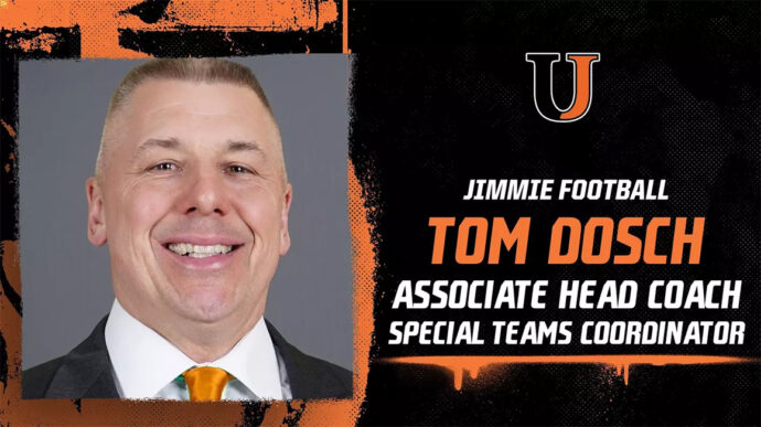 Brian Mistro Dosch returns to Jamestown as associate head football coach
