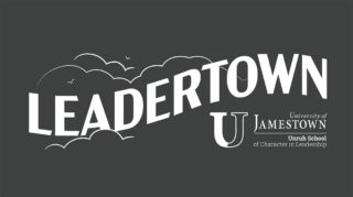 Logo for Leadertown conference, with 