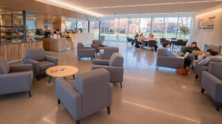 Unison Bank, headquartered in Jamestown, donated to help create The Well Coffee Shop inside the newly opened Reuben and Clarice Liechty Center for Faith and Life.